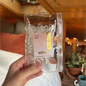 Scunci Clear Polybands 300 Pack of Hair Elastics